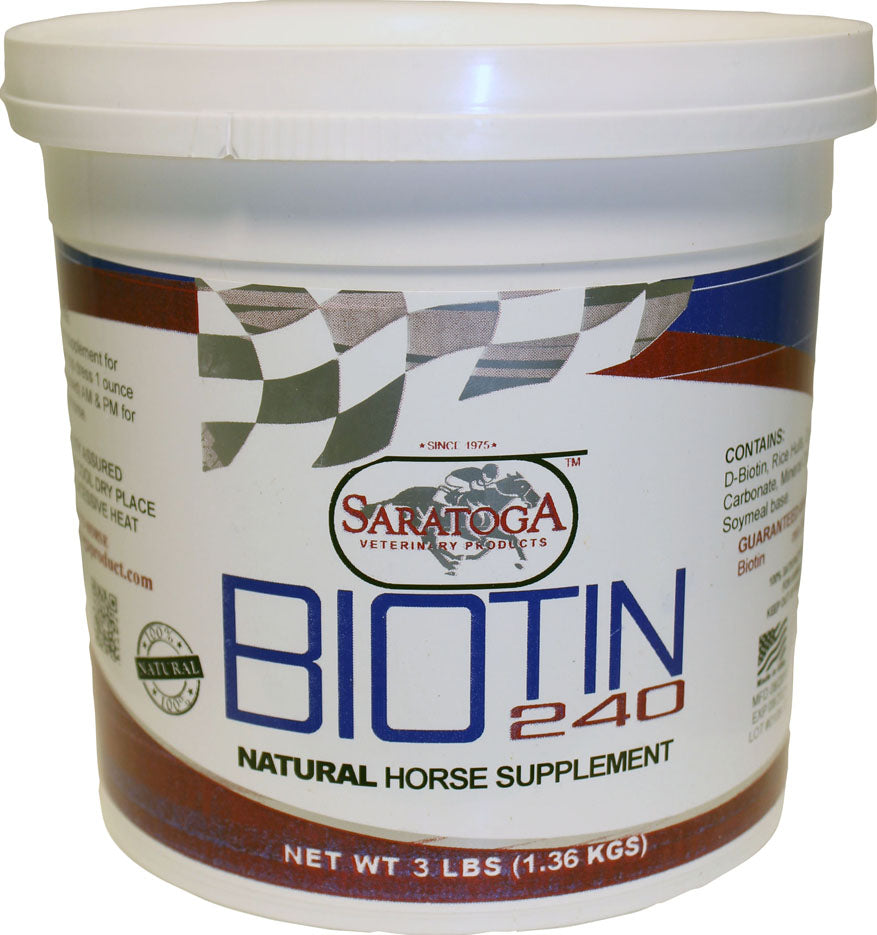 Saratoga Biotin-240 Natural Horse Supplement (3 LB)