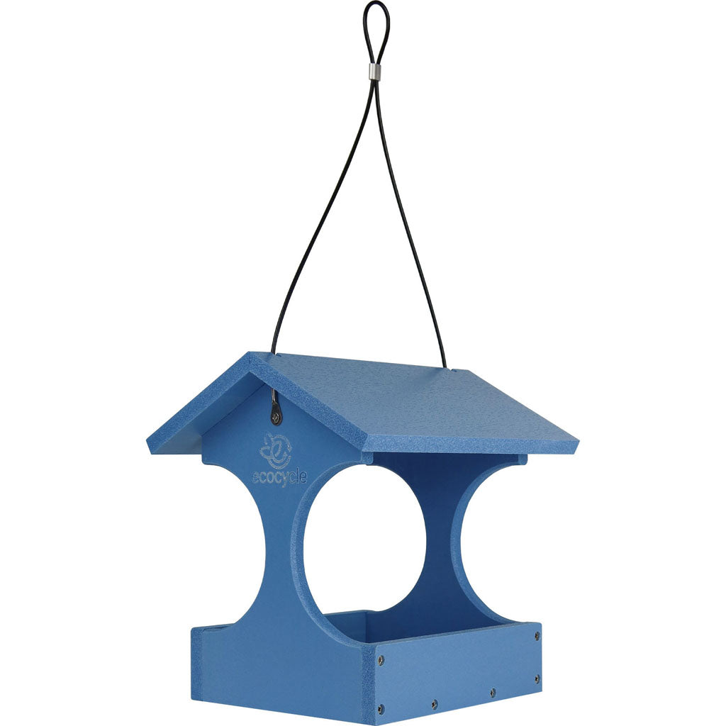 Ecocycle Dine-N-Dash Bird Feeder (BLUE, 0.85 QT CAP)