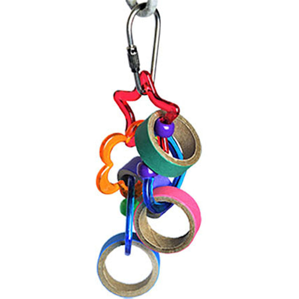 Happy Beaks Keet Rings Bird Toy (4X1X1 IN)