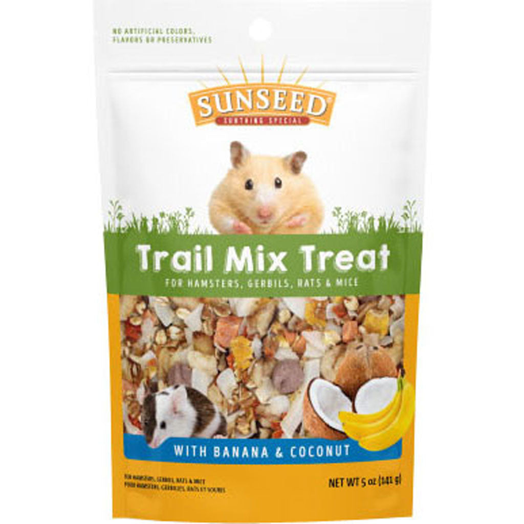 Sunseed Trail Mix Treat For Hamsters & Gerbils (BANANA/COCONUT, 5 OZ)