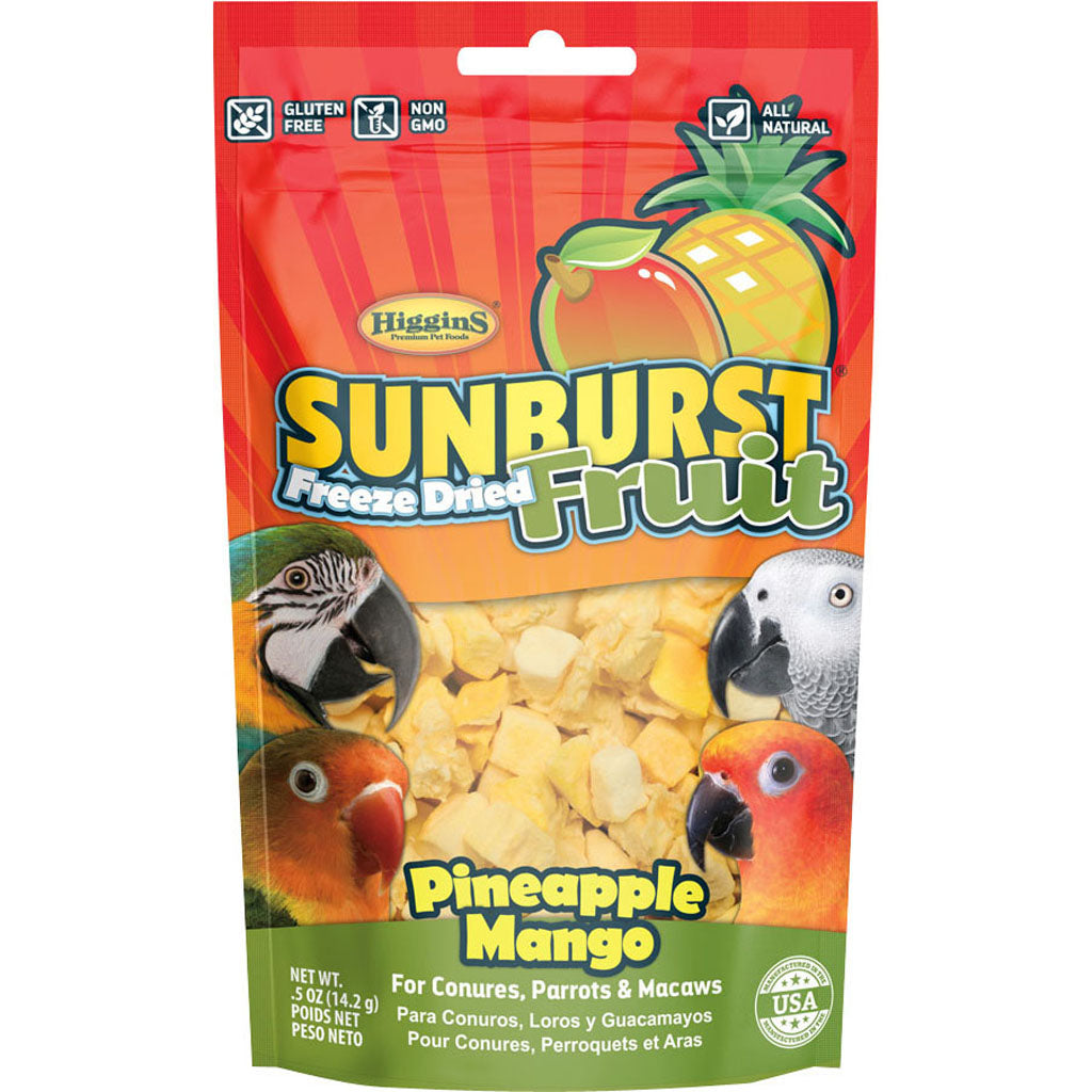 Sunburst Freeze Dried Fruit Avian Treat (PINEAPPLE MANGO, .5 OZ)