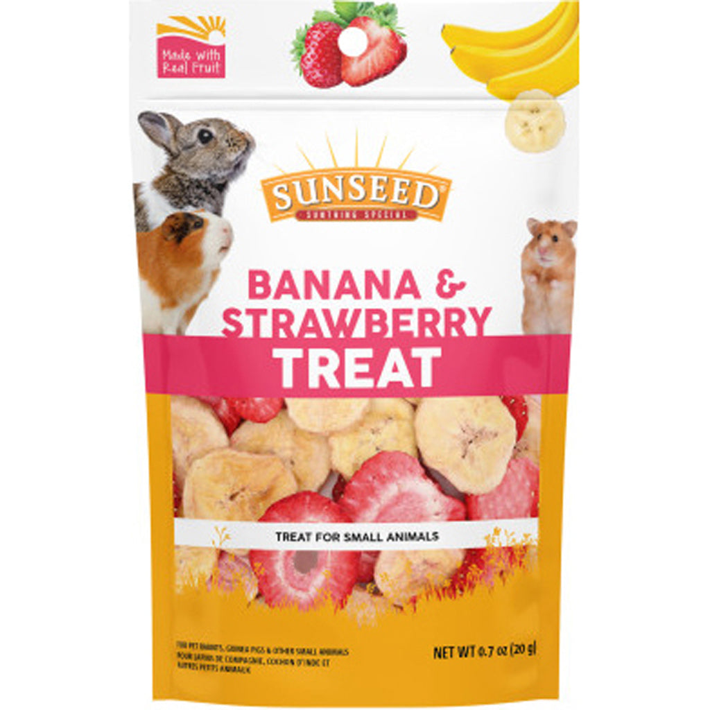 Sunseed Small Animal Treat (BANANA/STRAWBER, 0.7 OZ)