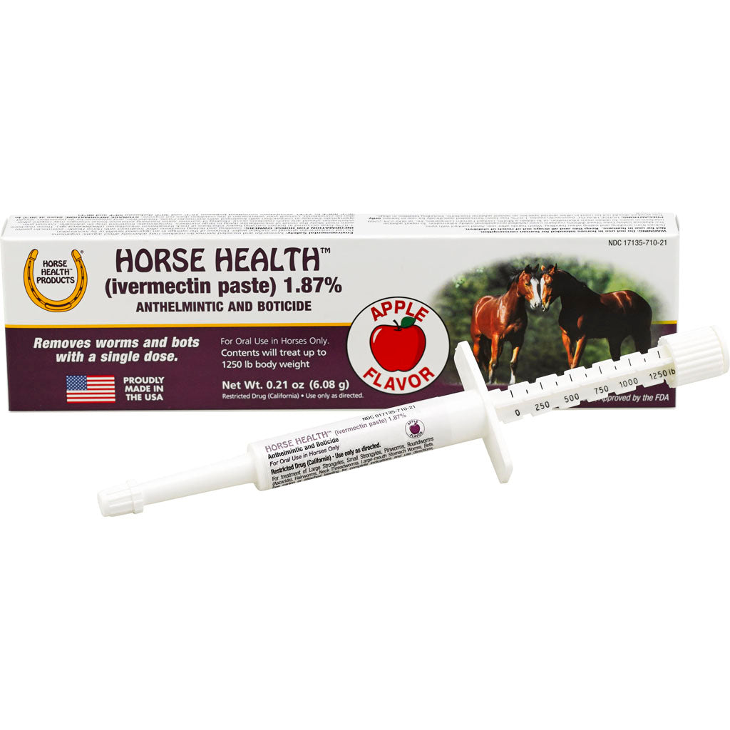 Horse Health Ivermectin Paste 1.87% Syringe (APPLE, 0.21 OZ)