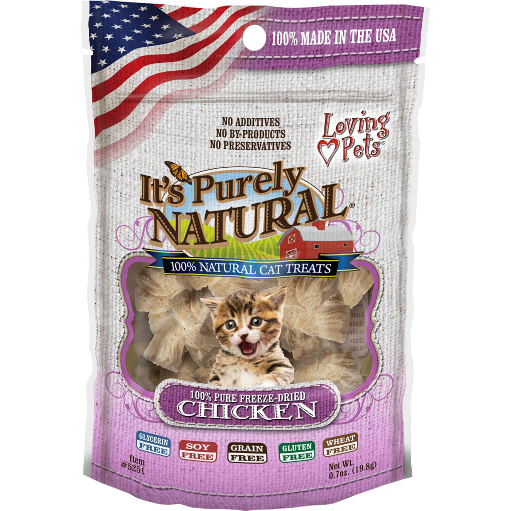 Purely Natural Freeze Dried Cat Treat (CHICKEN, .6 OZ)