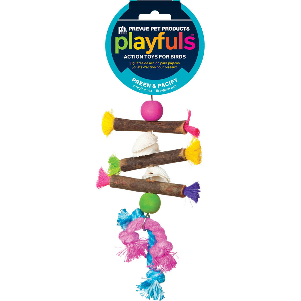 Tropical Teasers Shells And Sticks Bird Toy (5.5X9 IN)