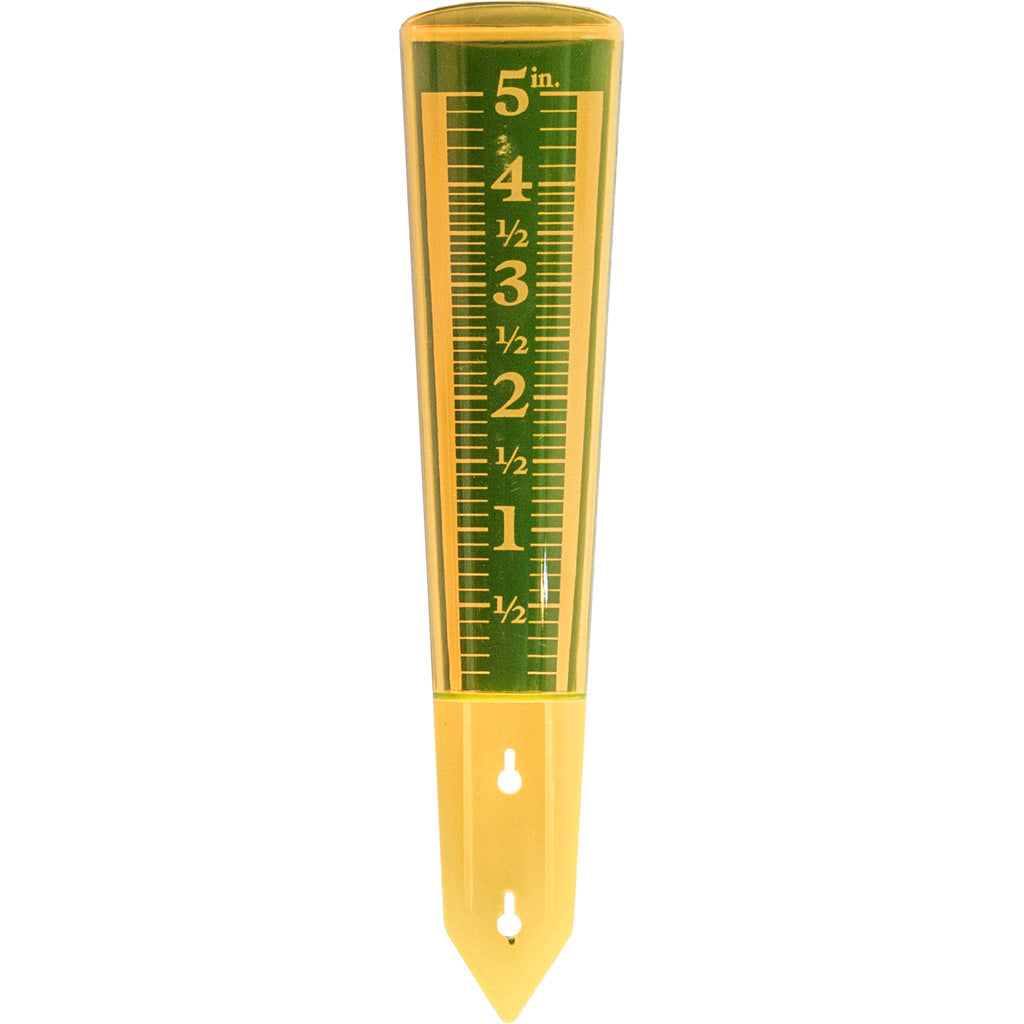 Ezread Clear Magnifying Rain Gauge (AMBER, 5 IN)