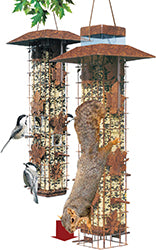 Squirrel-Be-Gone Wild Bird Feeder (BROWN, 2 LB CAP)
