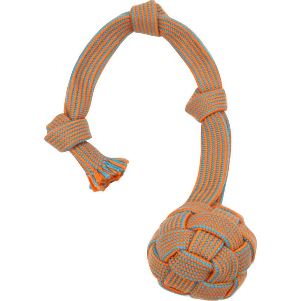 Mammoth Extra Webbing Ball W/Fling Handle (BLUE/ORANGE, LG)