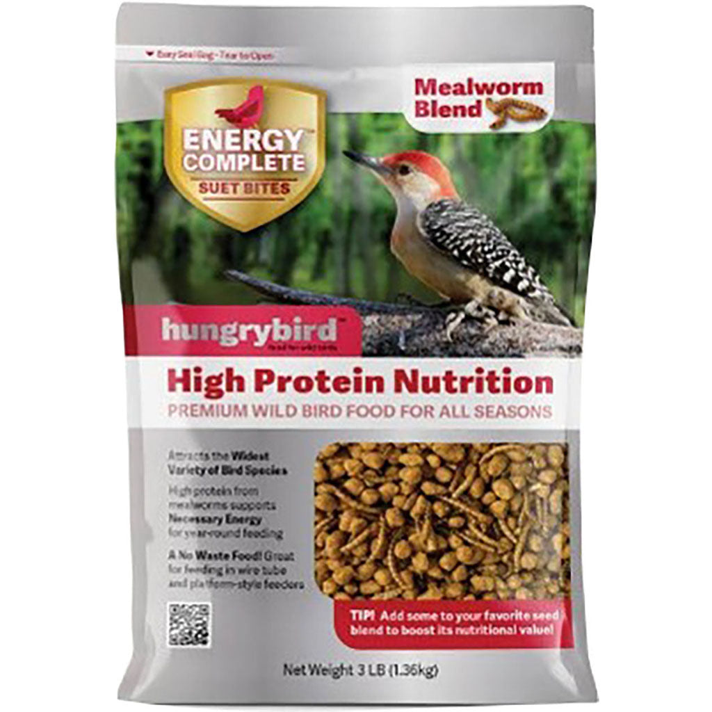 Hungrybird Energy Complete Suet Bites (MEALWORM, 3 LB)