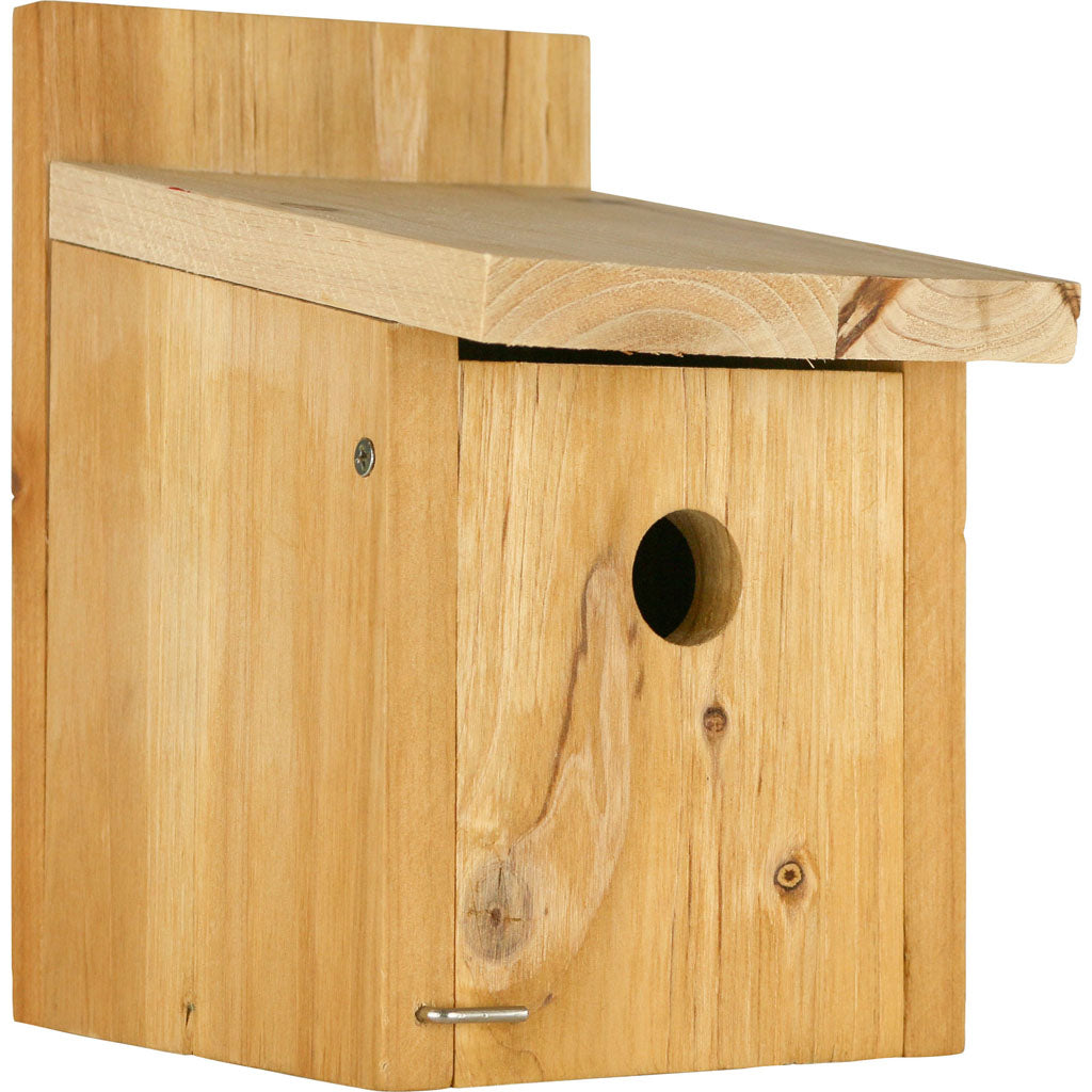 Cedar Wren Box Bird House (NATURAL)