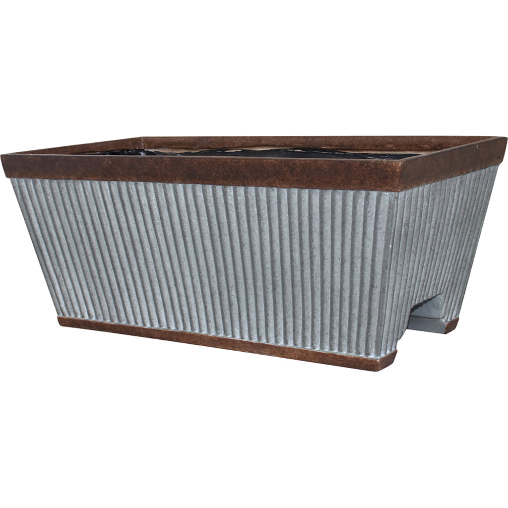 Southern Patio Westlake Deck Rail Planter (SILVER, 24 IN) [077200]