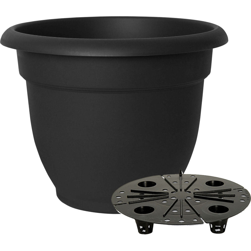 Bloem Ariana Planter (BLACK, 16 IN)