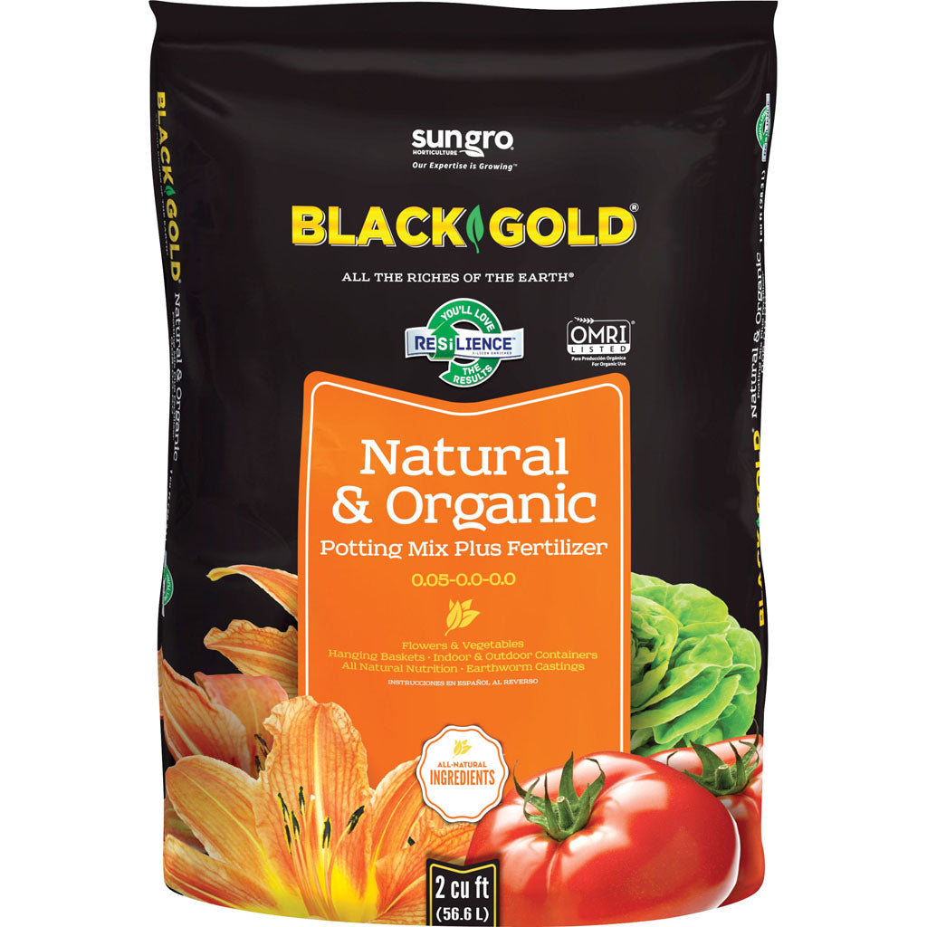 Black Gold Natural And Organic Potting Mix Omri (2 CF)