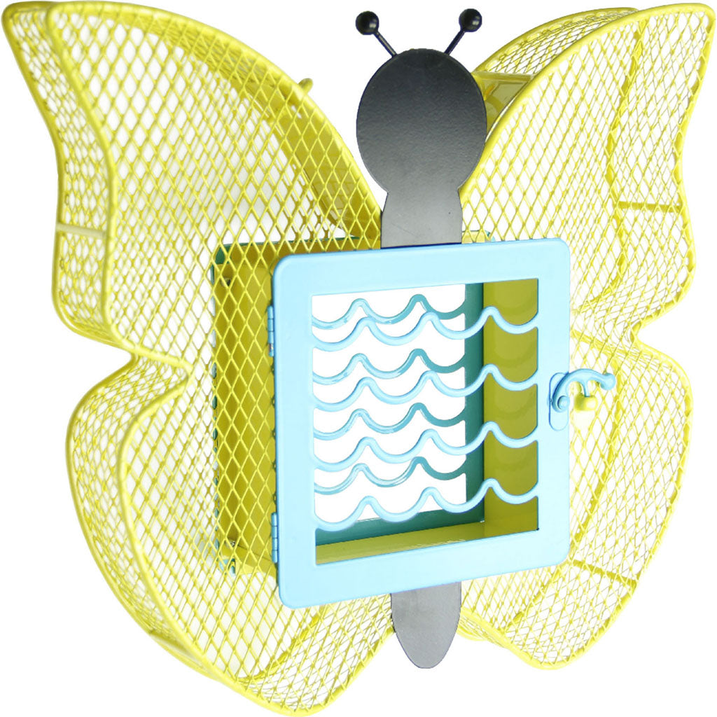 Suet N' Seed Feeder Butterfly (YELLOW/BROWN, 2 LB - 1 CAKE C)