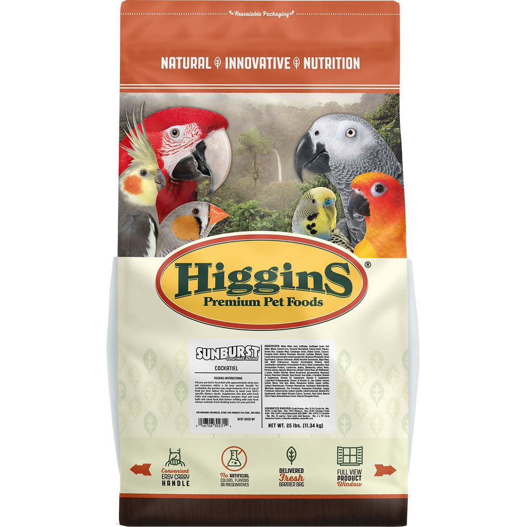 Sunburst Gourmet Blend Cockatiel (25 LB)
