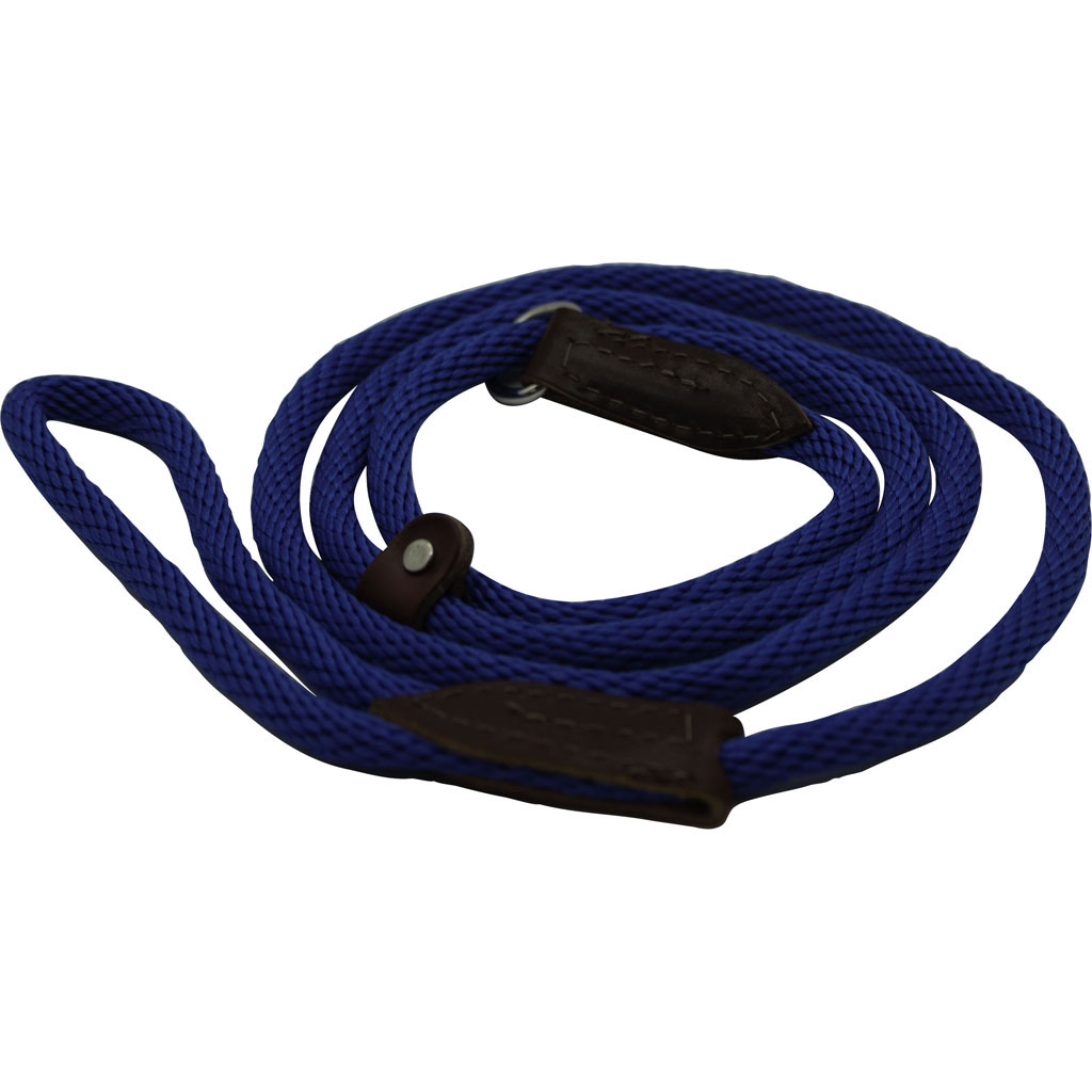 British Slip Loop Rope Leads For Dogs (BLUE, 6 FT)