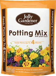 Jolly Gardener Premium Potting Mix W/Plant Food (8 QT)