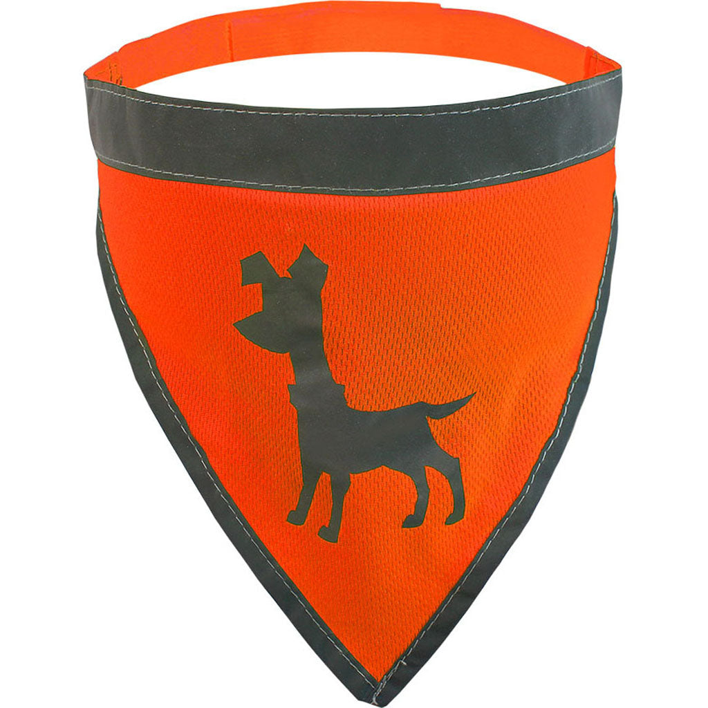 Visibility Dog Bandana (NEON ORANGE, LG)