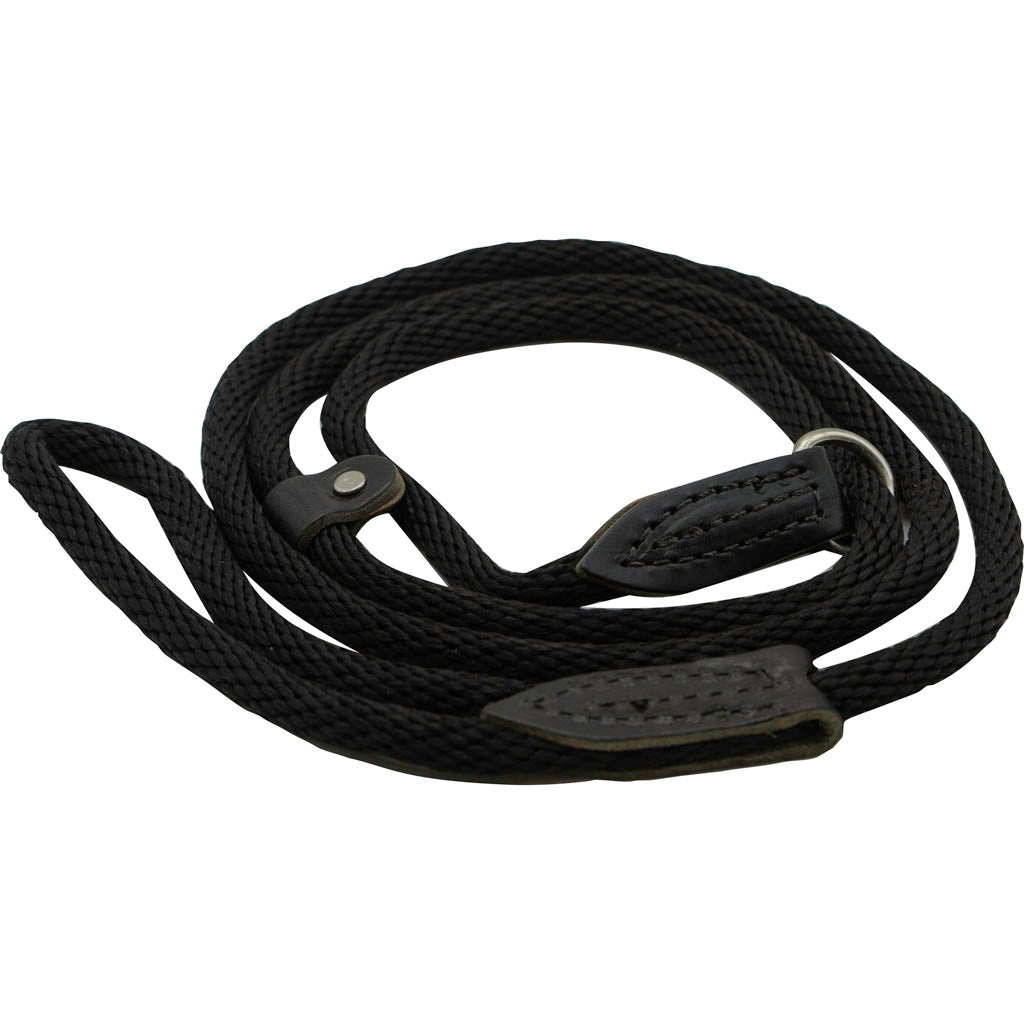 British Slip Loop Rope Leads For Dogs (BLACK, 6 FT)