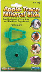 Apple Mineral Lick W/Holder (FRUIT FLAVOR)