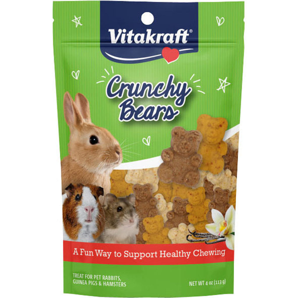 Vitakraft Crunchy Bears Small Animal Treats (4 OZ)