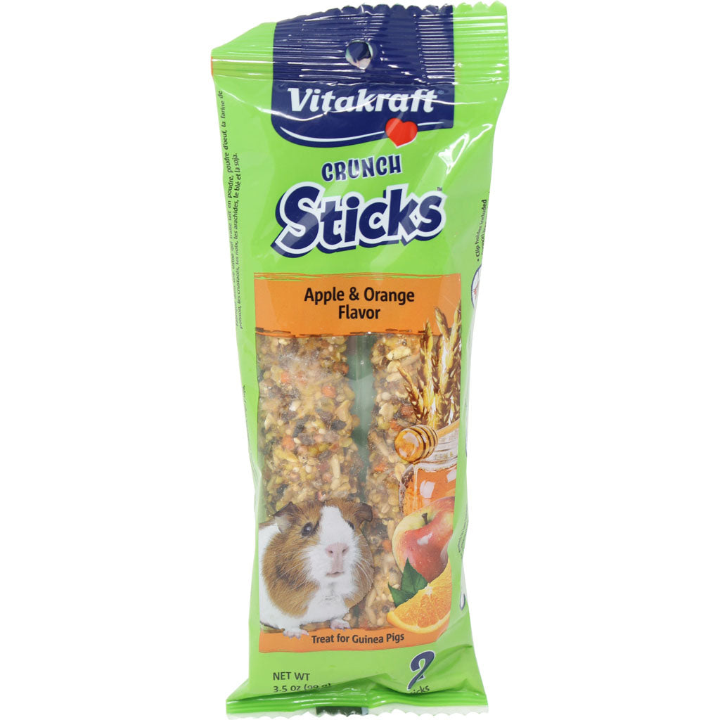 Vitakraft Crunch Sticks Guinea Pig Treats (APPLE/ORANGE, 3.5 OZ)