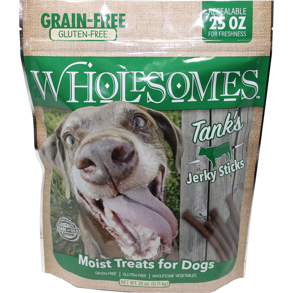 Wholesomes Grain Free Moist Treats For Dogs (BEEF, 25 OZ)