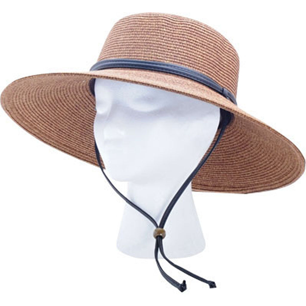 Sloggers Womens Braided Wide Brim Hat (DARK BROWN, O/S)