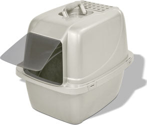 Van Ness Enclosed Cat Litter Pan (WHITE, LG)