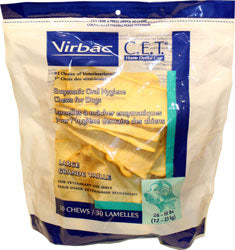 C.E.T. Enzymatic Oral Hygiene Chews For Dogs (BEEF/CHICKEN, MD-30 CT)