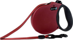 Alcott Adventure Retractable Belt Leash (RED, SM-16 FT)