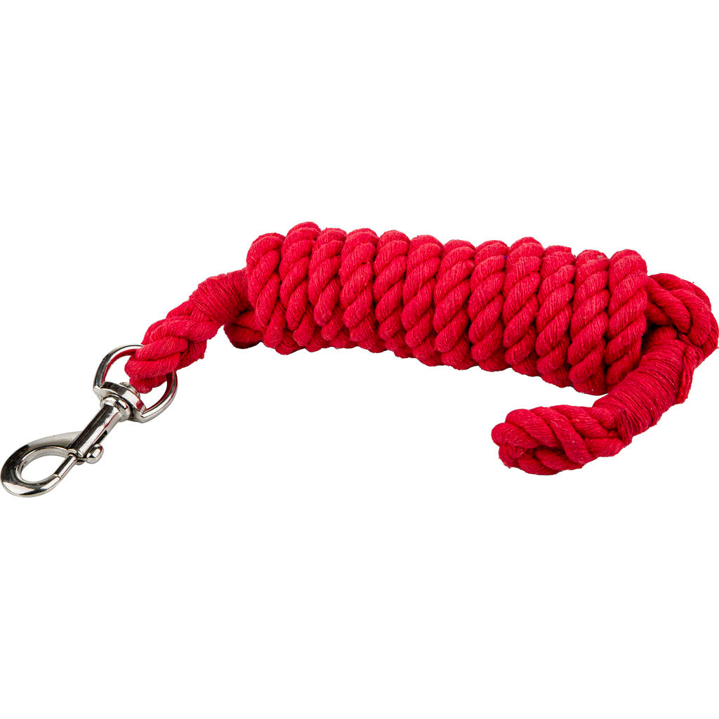 Gatsby Cotton Lead/Bolt Snap (RED, 5/8 IN X 10 FT)