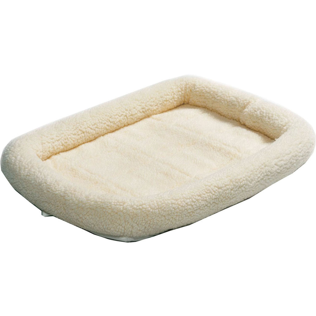 Quiet Time Sheepskin Bed (WHITE, 30X21 IN)