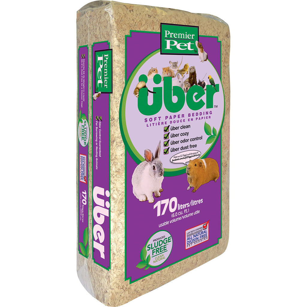 Uber Soft Paper Pet Bedding Store Use (NATURAL, 170 L)
