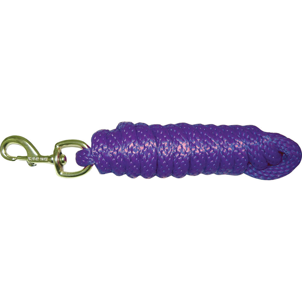 Hamilton Poly Lead W/Bolt Snap (PURPLE, 10 FT)