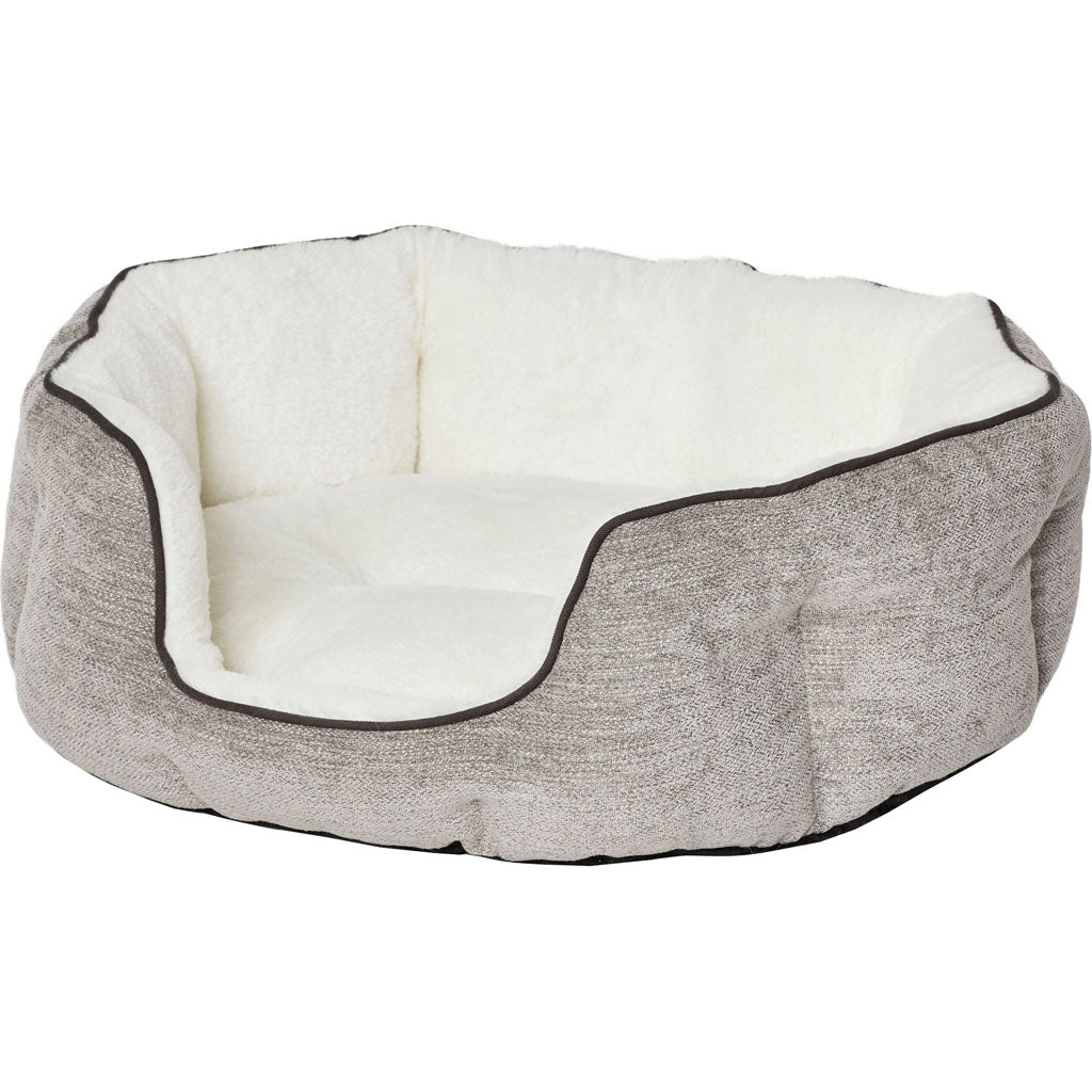 Quiet Time Tulip Pet Bed Fur (TAUPE, SM)