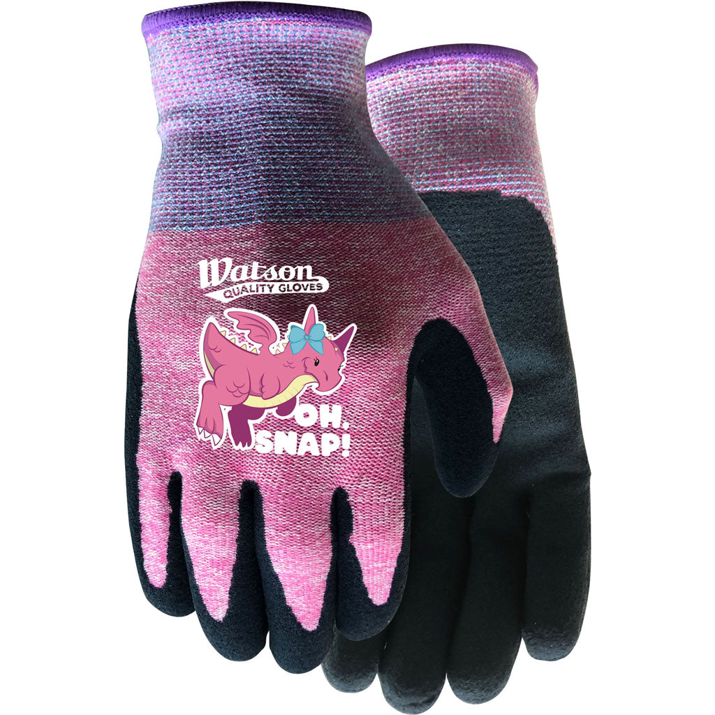 Watson Gloves Kids Oh Snap Wastenot Fabric (PINK, XXS)