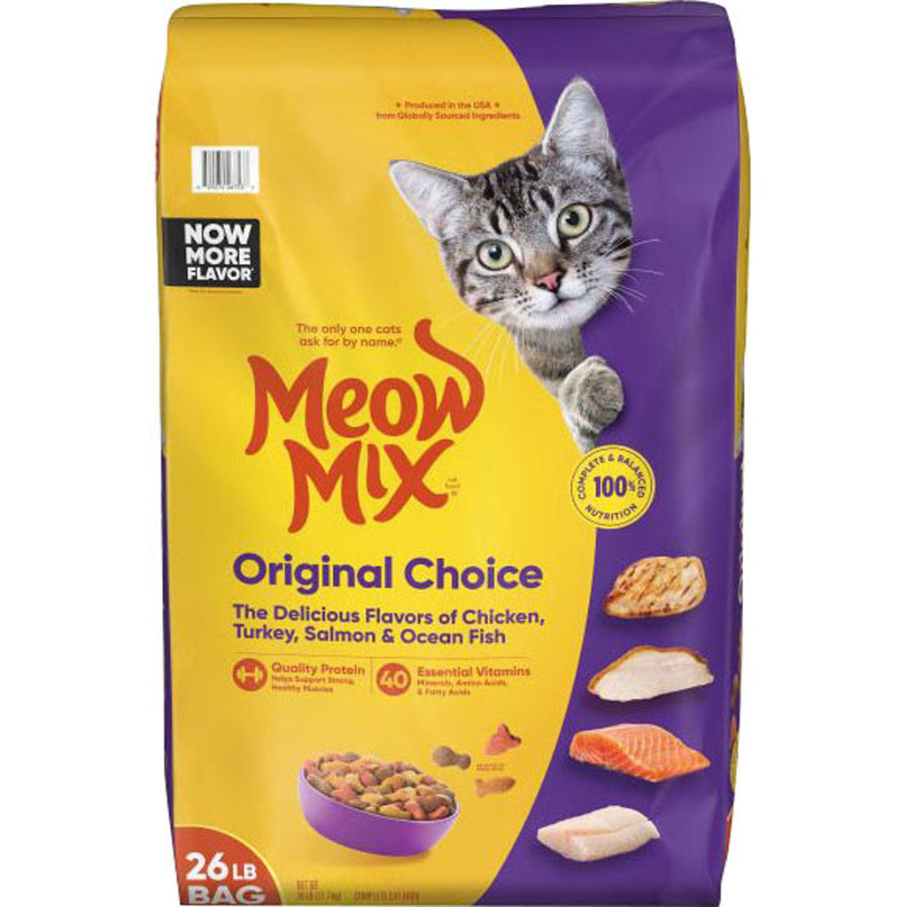 Meow Mix Original Choice Dry Cat Food (CHICKEN/TURKEY/, 26 LB)