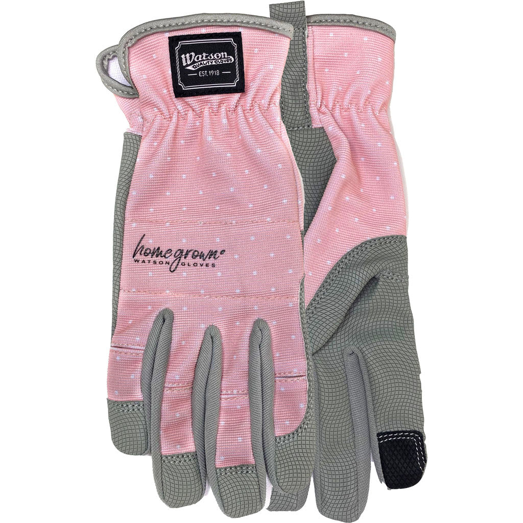 Watson Gloves Ladys Uptown Girl Wastenot Fabric (PINK, SM)