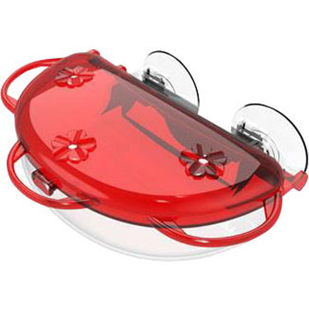 Traditional Plastic Window Hummingbird Feeder (RED, 8 OZ CAP)