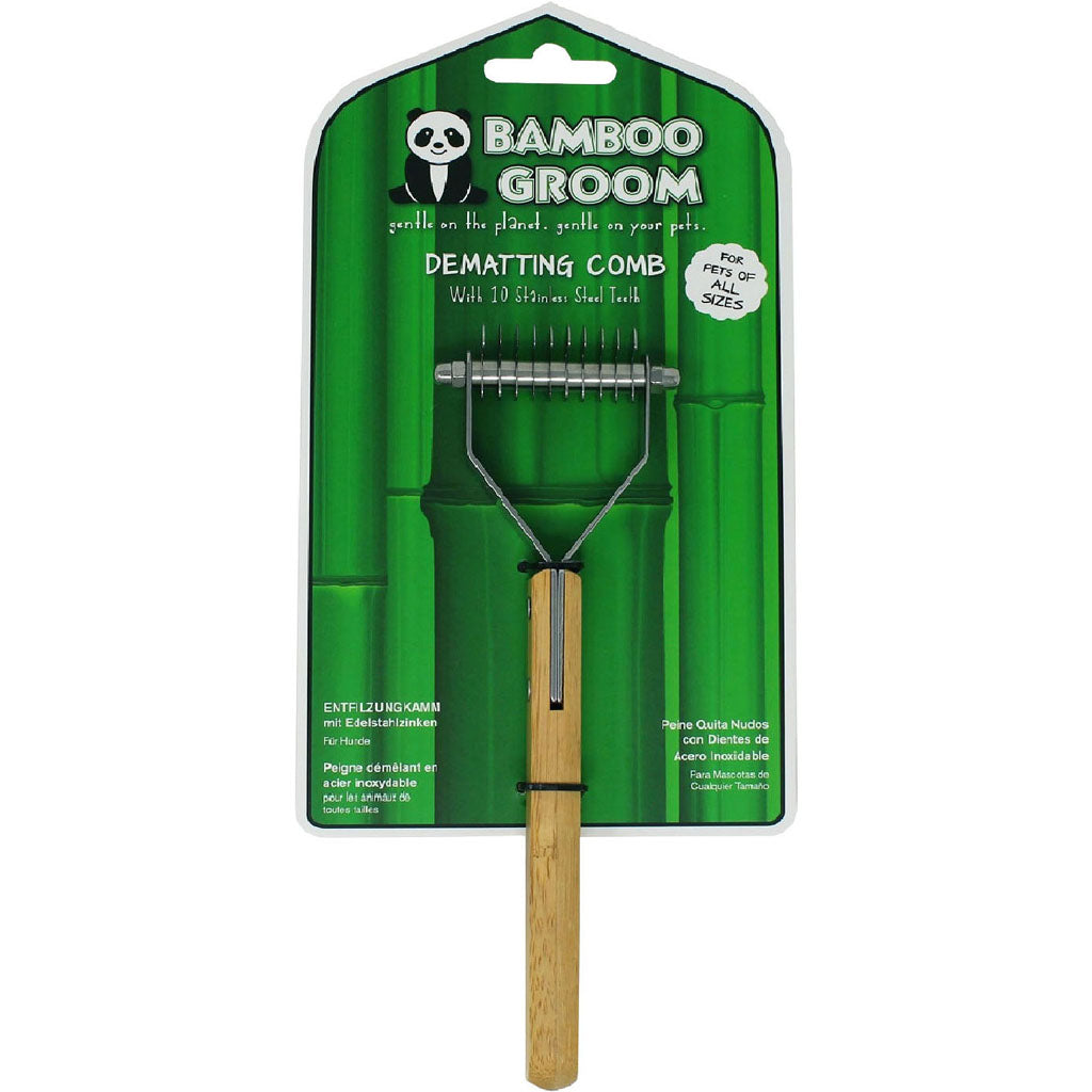 Bamboo Groom Dematting Comb [067207]