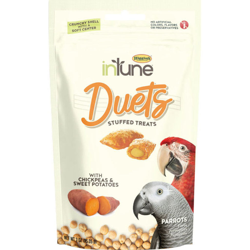 Intune Duets Treats For Parrots And Macaws (SWEET POTATO, 3 OZ)