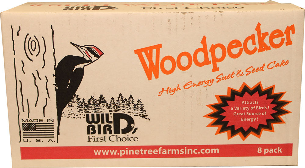 Pine Tree Farms Woodpecker Hi Energy Suet Value Pk (HI-ENERGY, 8 PK)
