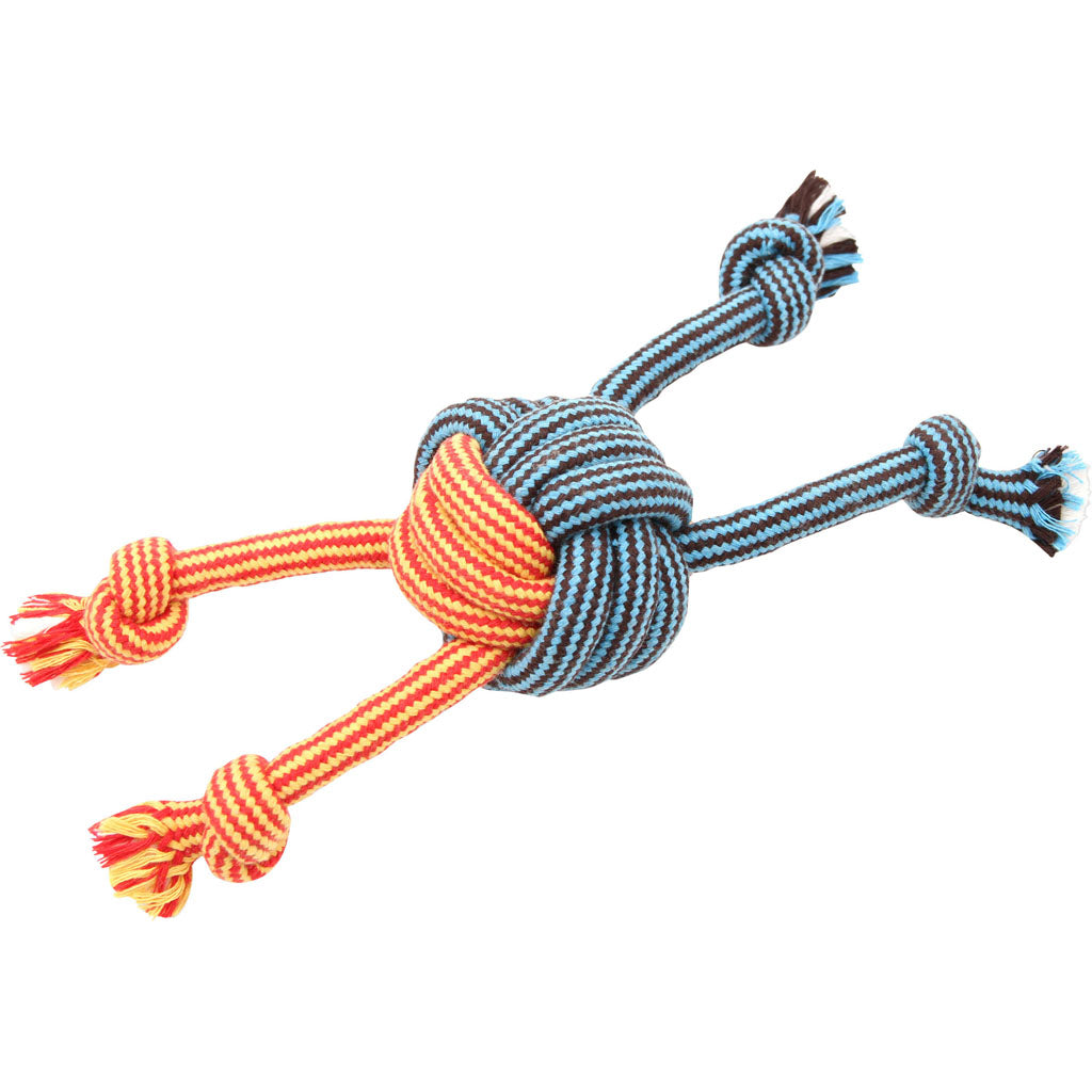 Mammoth Extra Monkey Fist W/ 4 Rope Ends (BLUE/ORANGE, SM)