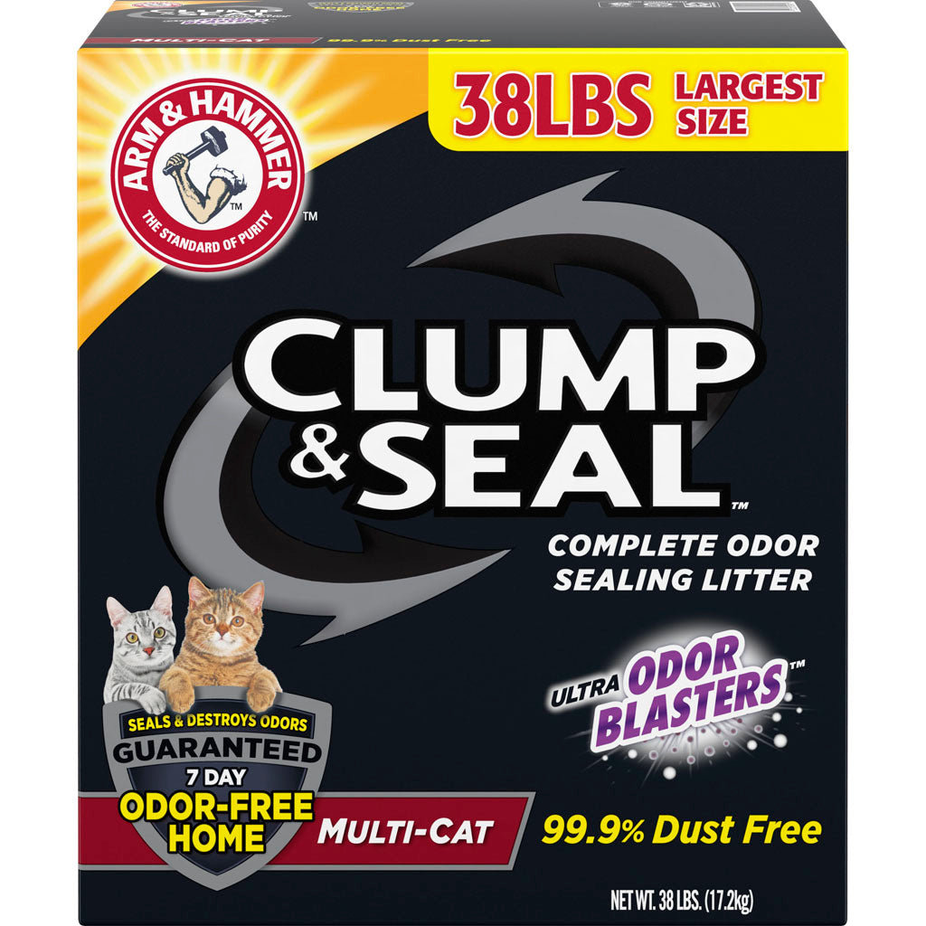 Arm & Hammer Clump & Seal Multi-Cat Litter (FRESH SCENT, 38 LB)