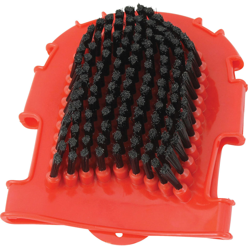 Scrub & Wash Grooming Mitt (RED, 7 IN)