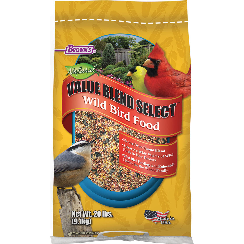 Brown'S Value Blend Select Wild Bird Food (20 LB)