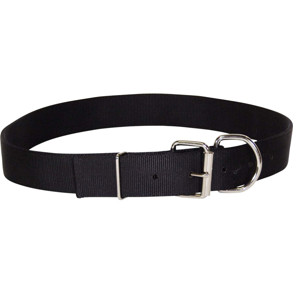 Hamilton Double Thick Nylon Cow Collar (BLACK, LG)