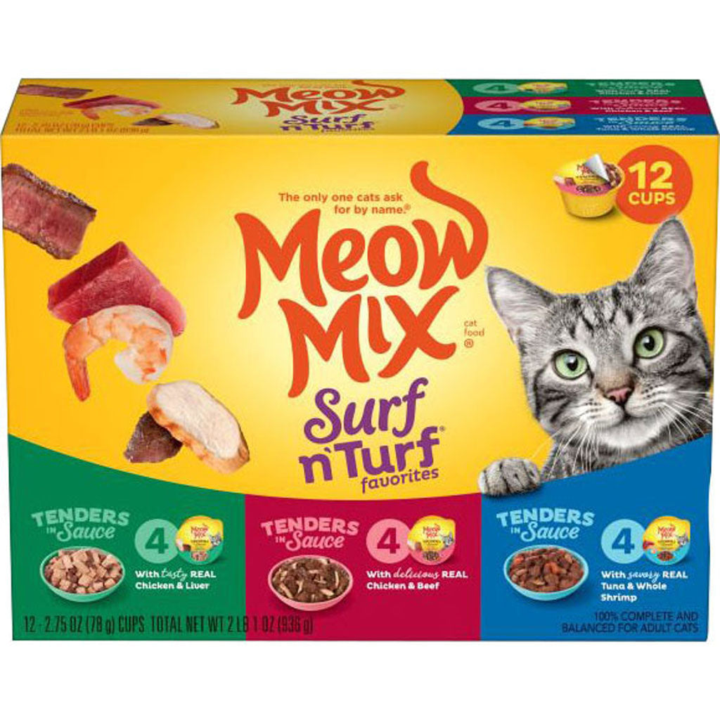 Meow Mix Surf & Turf Favorities Variety Pack (VARIETY, 12 PK)