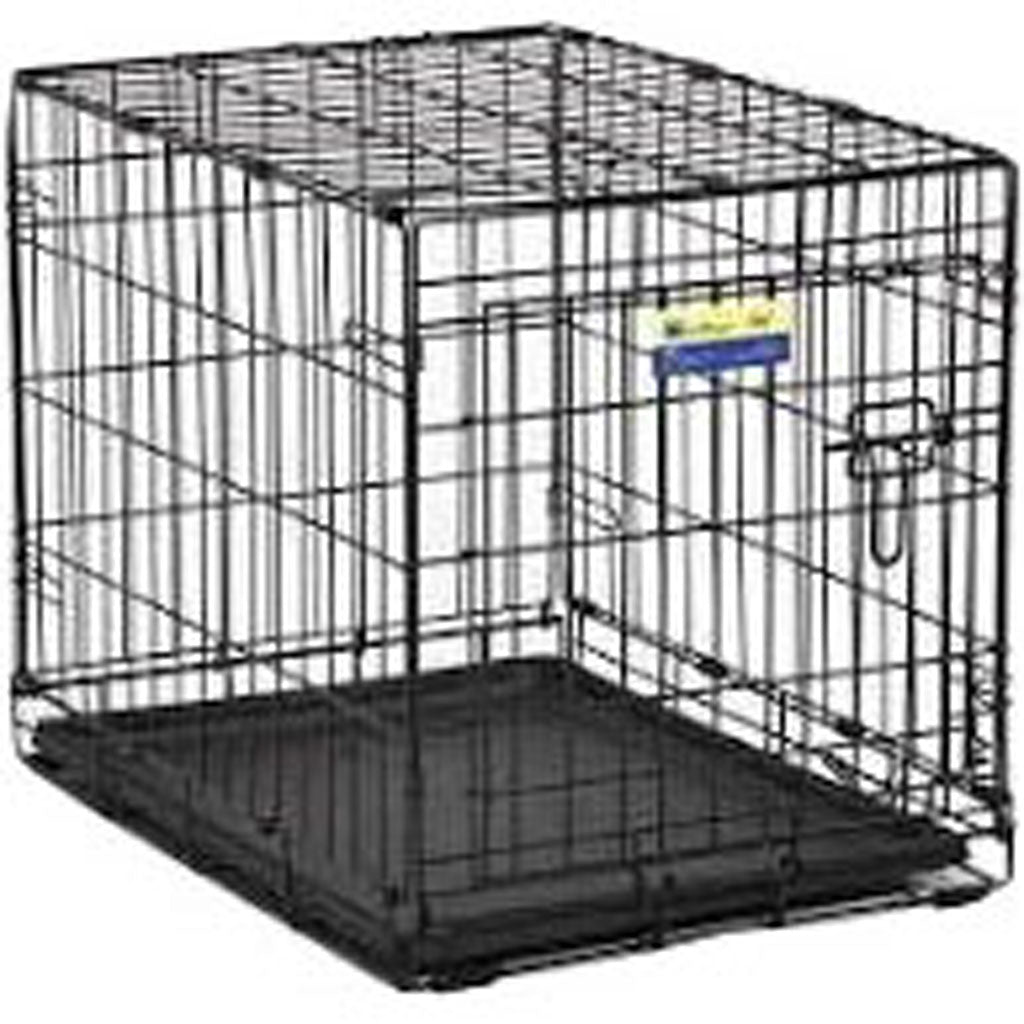 Contour Single Door Dog Crate (BLACK, 24X18X19 IN)